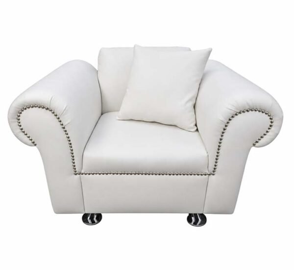 1 Seater Wedding Couch Nepal White