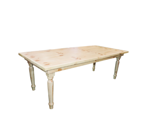 Classic Legs Solid Pine Table