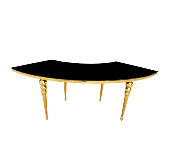 Fancy Curve Table Black